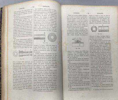 null 2 volumes CHABAT.P - Dictionnaire de construction - Editions A.Morel et Cie...
