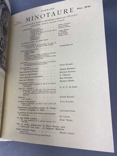null 
LE MINOTAURE, Réédition des 4 premiers numéros de la revue parus en 1933, Edition...