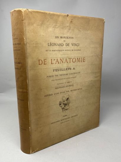 null LES MANUSCRITS DE L. DE VINCI DE LA BIBLIOTHEQUE DE WINDSOR, De l'anatomie,...