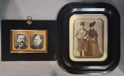 null Various portraits. Circa 1900-1920. 

Set of five framed (not framed) silver...