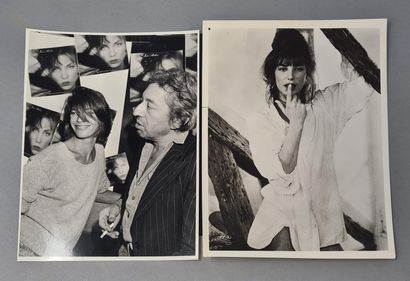 null Music, cinema. 

Set of two photographs presenting Jane Birkin.

- Portraits...