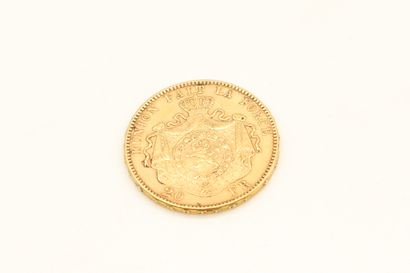 null Pièce en or de 20 francs Belge Léopold II (1878)

Poids : 6.44 g.