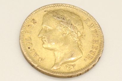 null Pièce en or de 40 francs Napoléon Ier (1812 A)

TB.

Poids : 12.89 g.
