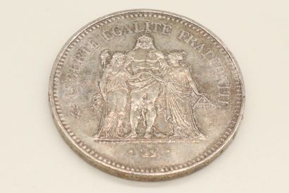 null Pièce en argent de 50 francs " Hercule " 1977.



Poids : 30 g.