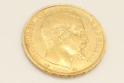 null Pièce en or de 20 francs napoléon III tête nue (1859 A)

TTB à SUP. 

Poids...