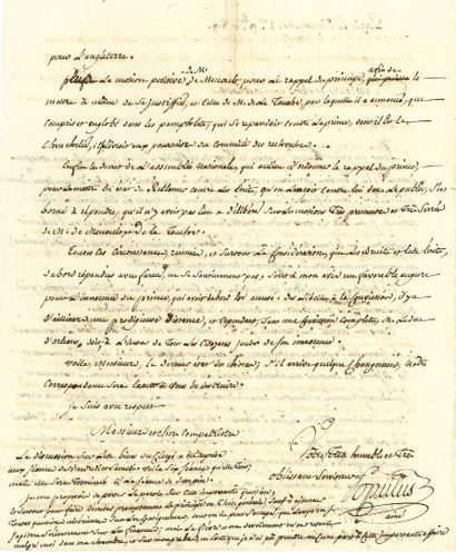 null Marc-Étienne POPULUS (1736-guillotiné 1794) lawyer in Bourg-en-Bresse, deputy...