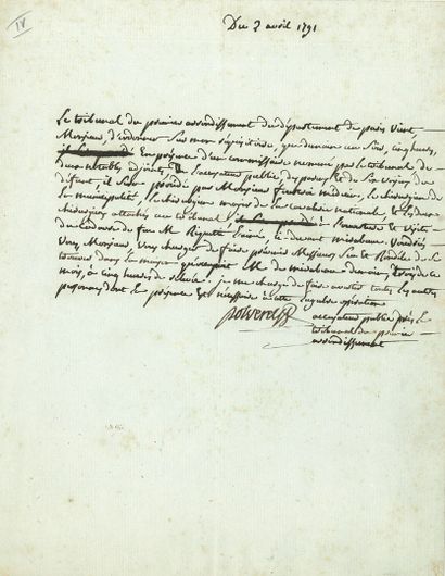 null Étienne de POLVEREL (1738-1795) avocat, syndic des États de Béarn en 1789, accusateur...