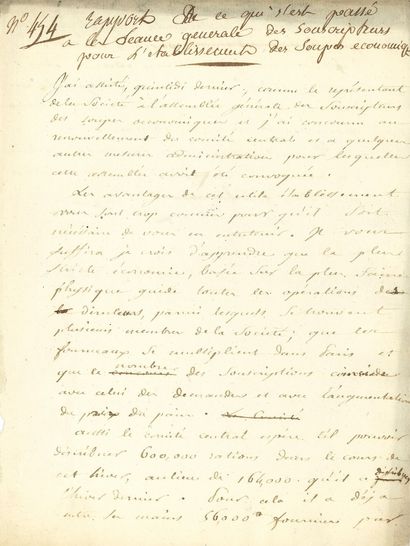 null Louis-Augustin-Guillaume BOSC (1759-1828) naturaliste, ami de Mme Roland. Manuscrit...