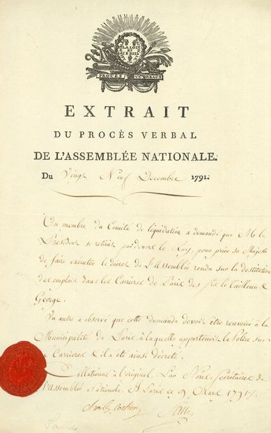 null Jean-Baptiste SALLE (1759-1794) conventionnel (Meurthe), proscrit avec les Girondins,...