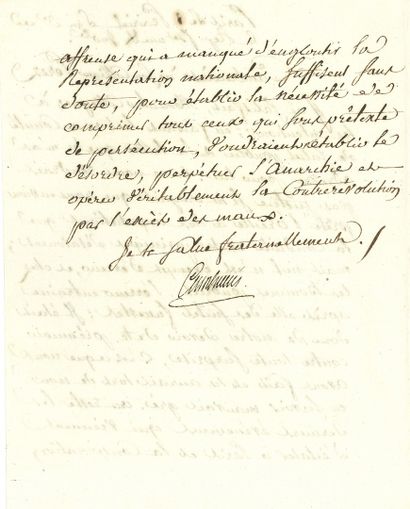null Jean-Jacques-Régis de CAMBACÉRÈS (1753-1824) conventionnel (Hérault), ministre,...