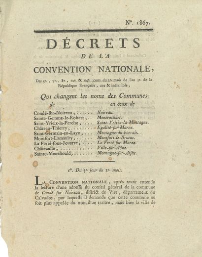 null RÉVOLUTION. 29 imprimés, 1789-1810.



Lettres patentes du Roi en forme d'édit...