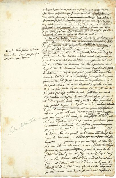 null Philippe-François-Nazaire FABRE D'ÉGLANTINE (1750-1794) acteur, poète et auteur...
