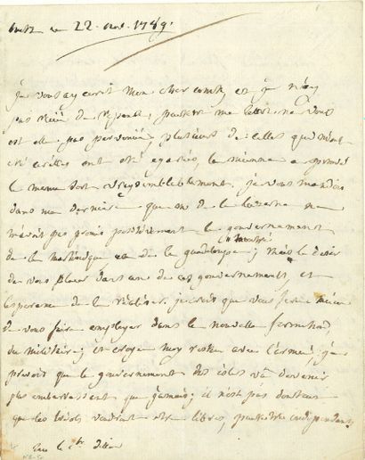 null François-Claude, marquis de BOUILLÉ (1739-1800), général, gouverneur aux Antilles,...