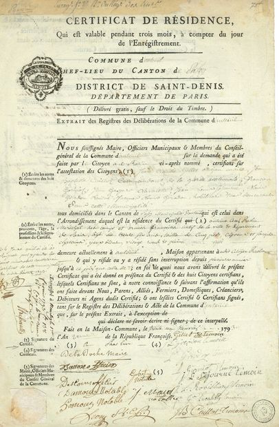 null Antoine-François MOMORO (1750-1794) imprimeur, membre du Club des Cordeliers,...