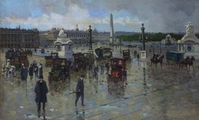 null FRENCH SCHOOL, early 20th century

The Place de la Concorde

oil on canvas

unsigned

19,5x29...