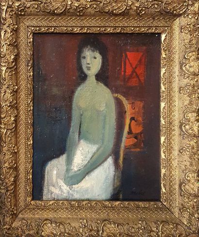 null MOLNE Luis (1907-1970)

Seated nude woman

Oil on canvas, signed lower right...