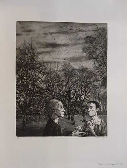 null CIRY Michel (1919-2018). 

Return of the prodigal son n°1, 1983. 

Etching,...
