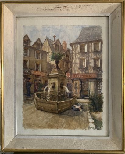 null MILOCH Henri (1898-1979)

Fountain on the Place Le Roi in Tours, 79

Watercolor...