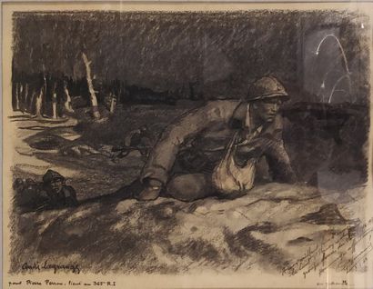 null LAGRANGE André (1889-1958)

On Patrol, 

Grease pencil on paper signed lower...