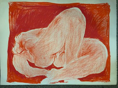 null PIGNON Édouard (1905-1993)

Nu sur fond rouge, 1975

Lithographie signée et...
