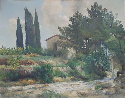 null LAURENT GSELL Lucien (1860-1944)

Paysage du sud 

Huile sur toile signée en...