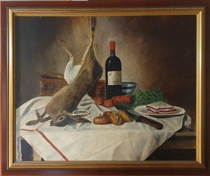 null MTE LARY (XX)

Still life with a hare, 190(3?)

Oil on canvas signed and dated...