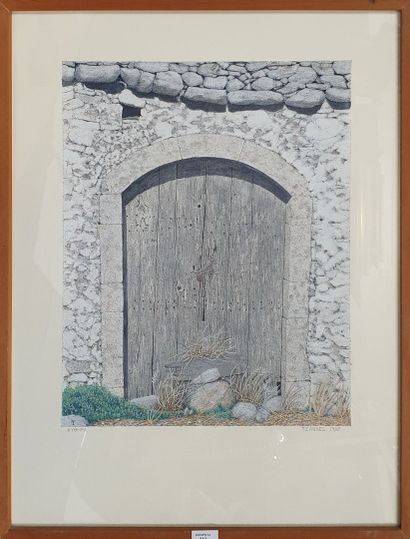 null TZANNES George, XX century,

Door, 1988,

gouache on paper, signed and dated...