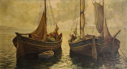 null MANDON Edouard (1885-1977)

Tartanes près de St Tropez 

Huile sur toile signée...