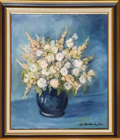 null CARLE Jean-Louis (1938 - 2008)

Bouquet au vase bleu

Huile sur toile signée...