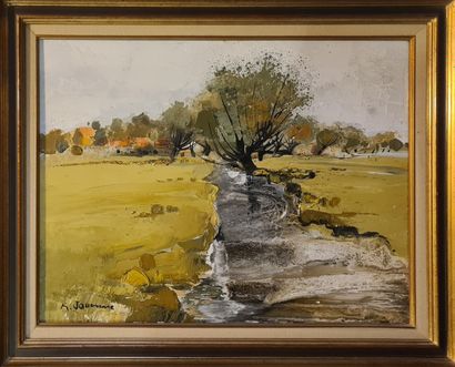 null JOUENNE Michel, (1933-2021)

La rivière en Ile de France

Huile sur toile signée...