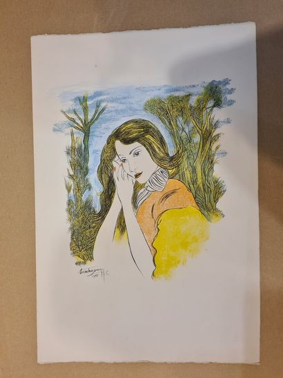null TOUCHAGUES Louis, d'après

Femme dans les bois, 1956

Lithographie en couleur...