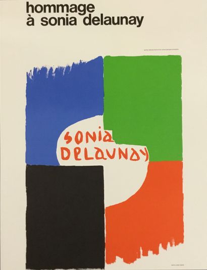 DELAUNAY Sonia 

Affiche en lithographie,...