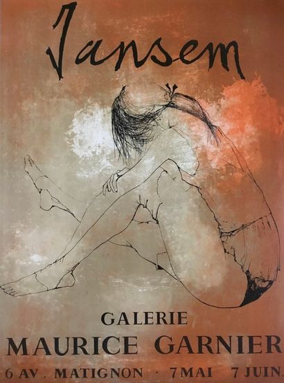 null JANSEM Jean 

Affiche lithographie galerie Maurice Garnier. 

Format 68 x 50...