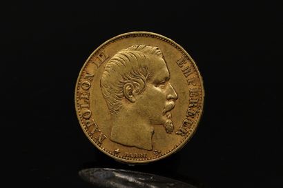 null Gold coin of 20 Francs Napoleon III (1855)

Weight :6.42g