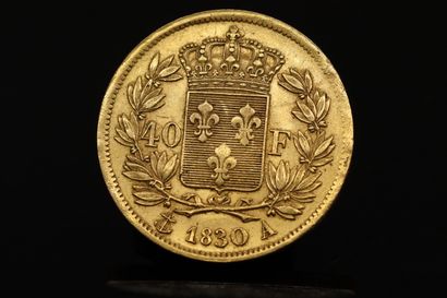 null Pièce en or de 40 Francs Charles X, 1840, A.

TB à TTB.

Poids : 12.90g.