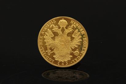 null Pièce en or de 4 ducats Franz Joseph I

Avers : buste de profil droit et légende...