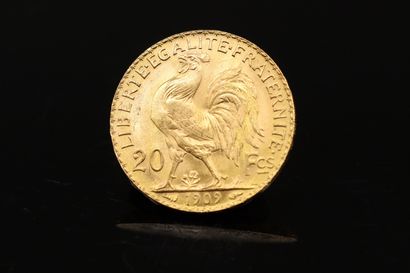 null Pièce en or de 20 Francs au coq (1909)

Poids : 6.45 g.