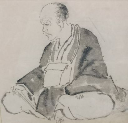 null ITCHO Hanabusa (1652-1724)

Seated monk, draped in his cloak

India ink on paper....