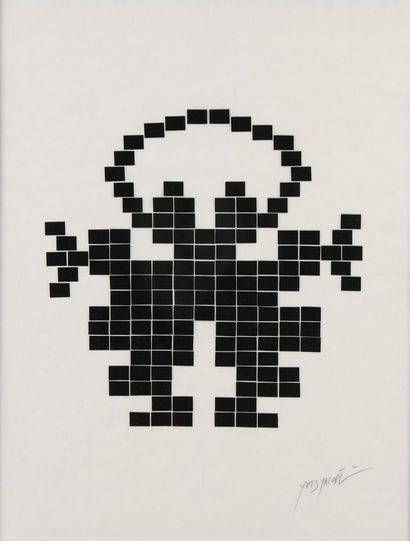 YACOËL Yves (né en 1952) 
Pixel-sticker 
Vinyl...