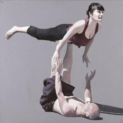LORTIWA (né en 1962)

Les acrobates 

Peinture...