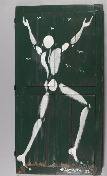 null MESNAGER Jerôme (born 1961)

White body on a door, 2022

Painting on door 

Signed...