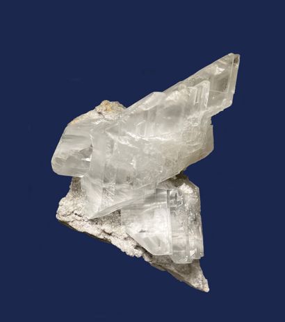 null Gypsum: large white translucent crystals (up to 11 cm) 

Naica, Mexico (1978)...
