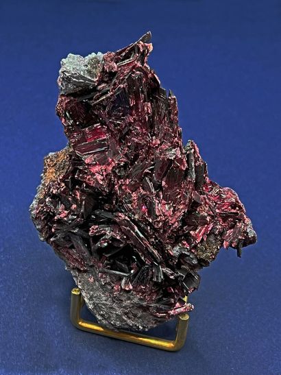 null Erythrite : lot of 5 exceptional pieces, tablets up to 20 mm purple 

purple,...