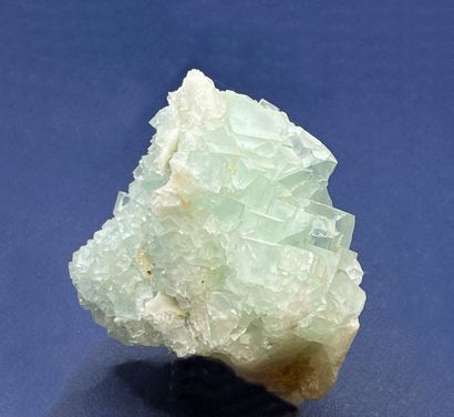 null Pale green fluorite: aggregate translucent cubes 15 mm (ex Sainfeld, 1976) 

Le...