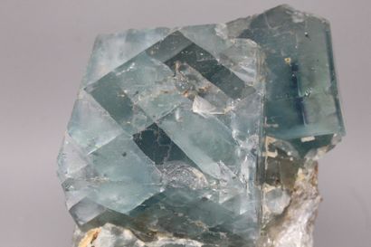 null Blue Fluorite: cubes up to 95 x 90 x 75 mm, unique blue color 

(now faded),...