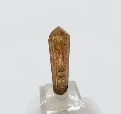 null 
Imperial topaz: well formed and finished elongated prism, striated, gem and...