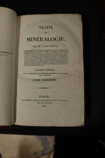 null 
HAÜY l'abbé, Traité de minéralogie, seconde édition, Editions Bachelier, libraire,...