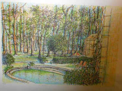CARZOU JEAN, 1907-2000 Le petit étang 1989 Lithographie, signée et datée en bas à...