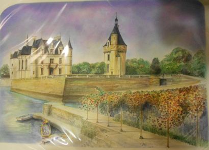 RAFFLEWSKI ROLF (NÉ EN 1943) Château, 1981 Encre et aquarelle, signée et datée en...