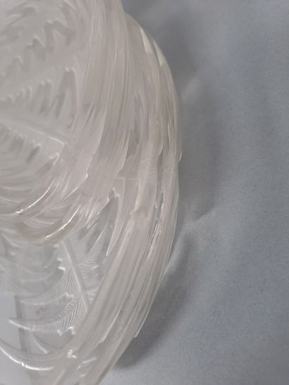 null R. LALIQUE

Series of 8 salad plates " Pissenlit " in white molded glass, pressed,...